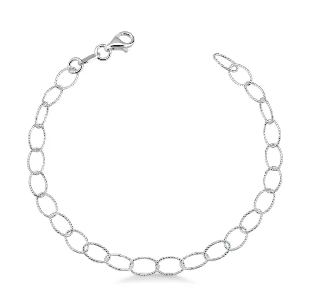 Pulseira Cadeado Fantasia Prata 925