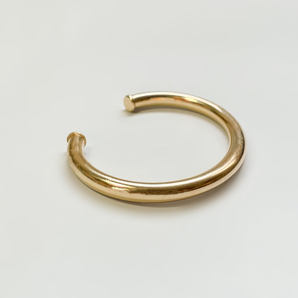 Bracelete Tubular Liso Semijoia 18K