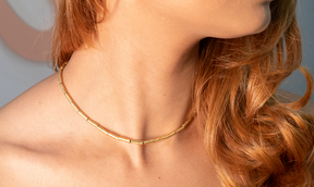 Choker Feminina 35cm + 11cm de Extensor Semijoia 18K